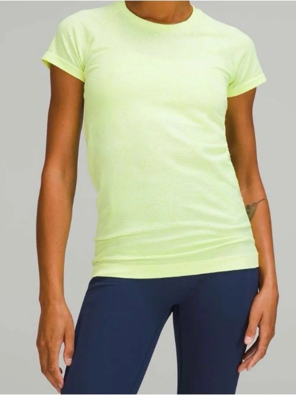 lululemon athletica NWT Swiftly Tech SS 2.0 Disorted Noise Neon Lemon Sorbet-10